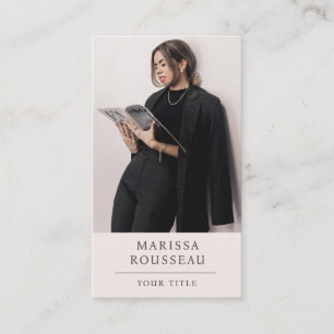 Simple Modern Professional Photo Business Card