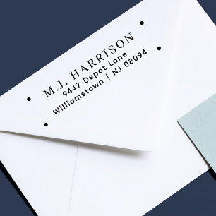 Simple Modern Professional Return Address Self-inking Stamp