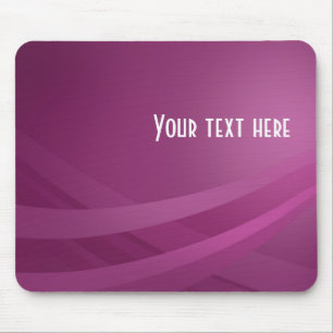Simple Modern Purple Lilac Wave Mouse Pad