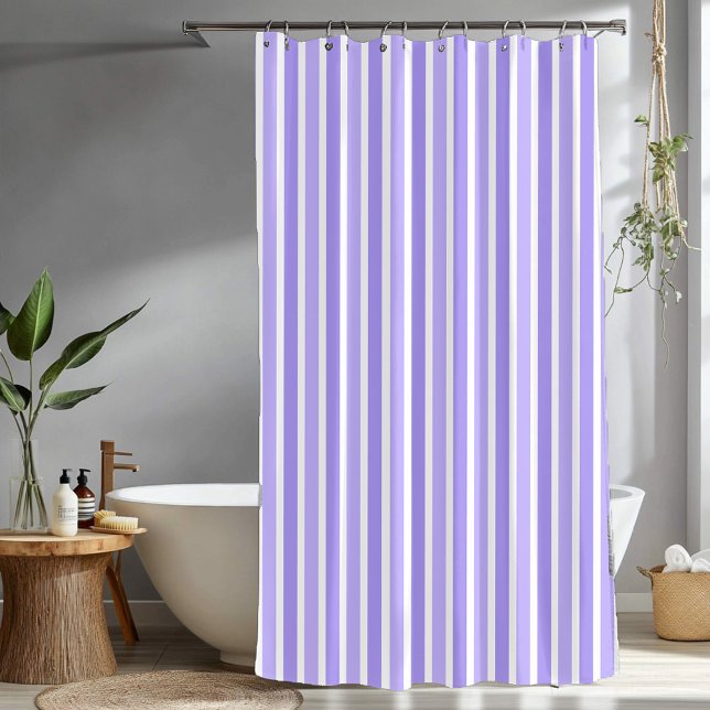 Simple Modern Purple Vertical Stripes (Simple Modern Purple Vertical Stripes Shower Curtain)