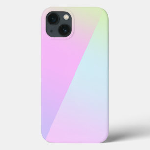 Simple Modern Rainbow colourful gradient Watercolo iPhone 13 Case