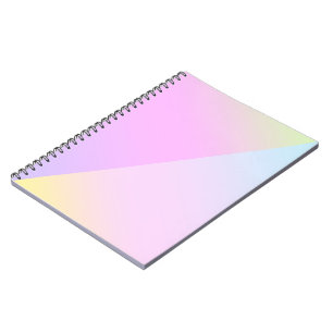 Simple Modern Rainbow colourful gradient Watercolo Notebook