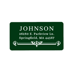 Simple Modern Return Address Labels