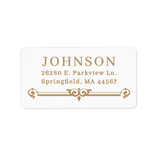 Simple Modern Return Address Labels