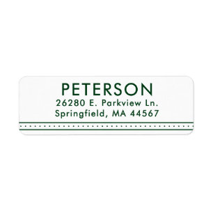 Simple Modern Return Address Labels