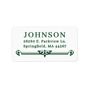 Simple Modern Return Address Labels