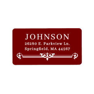 Simple Modern Return Address Labels