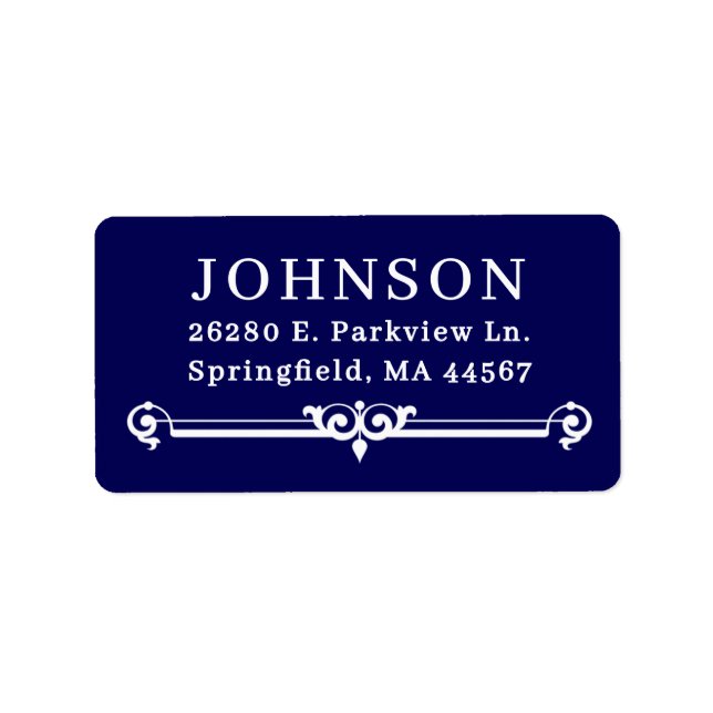 Simple Modern Return Address Labels (Front)