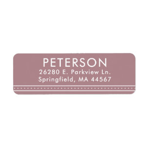 Simple Modern Return Address Labels