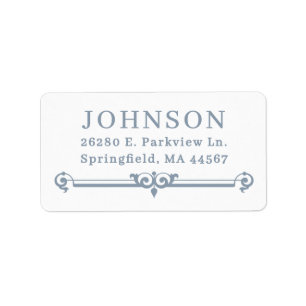 Simple Modern Return Address Labels