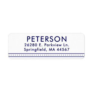 Simple Modern Return Address Labels