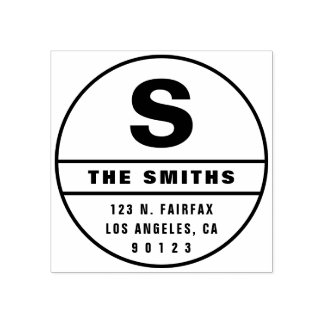 Simple Modern Return Address Rubber Stamp