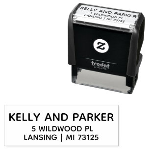 Simple Modern Return Address Self-inking Stamp