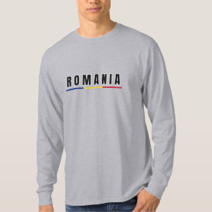 Simple Modern Romania Art Letter Souvenir T-Shirt