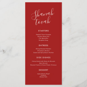 Simple Modern Rosh Hashanah Dinner Menu
