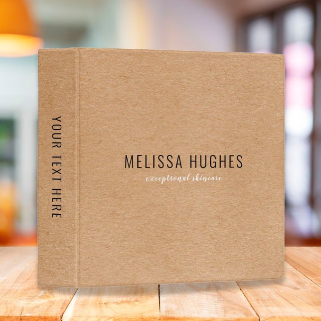 Simple Modern Rustic Kraft Business Binder (Creator Uploaded)