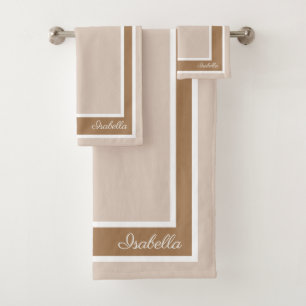 Simple Modern Sand Dollar Bath Towel Set