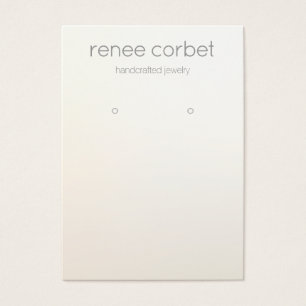 Simple Modern Satin Gold Earring Display Card