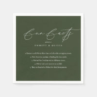 Simple Modern Script Calligraphy Fun Facts Wedding