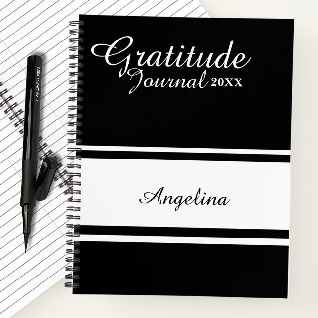Simple Modern Script Calligraphy Gratitude Journal (Creator Uploaded)