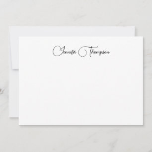 Simple Modern Script Personalize Card