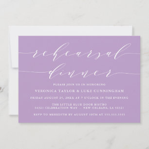 SIMPLE MODERN SCRIPT   REHEARSAL DINNER INVITATION