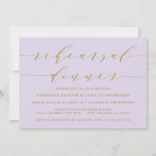 SIMPLE MODERN SCRIPT   REHEARSAL DINNER INVITATION