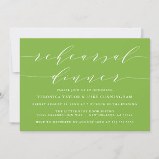 SIMPLE MODERN SCRIPT | REHEARSAL DINNER INVITATION