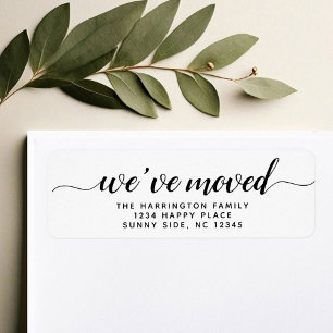 Simple Modern Script We've Moved New address