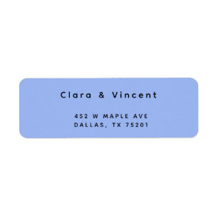 Simple Modern Sea Foam Return Address