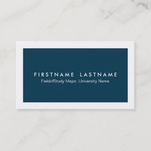 Simple Modern Student Business Cards