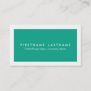 Simple Modern Student Business Cards