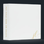 Simple Modern Stylish Monogram  Binder<br><div class="desc">Simple Modern Stylish Monogram 3 Ring Binder</div>