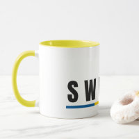 Simple Modern Sweden Swedish Letter Flag Souvenir