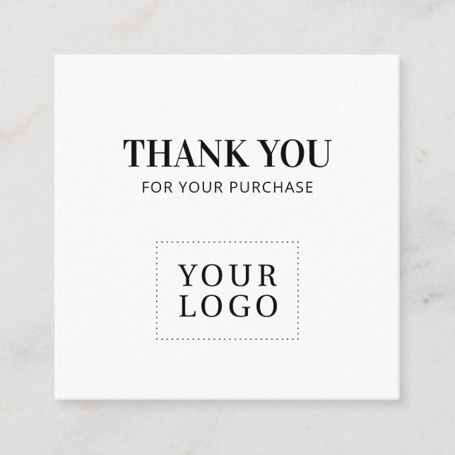 Simple Modern Thank you Business Cards (Front)