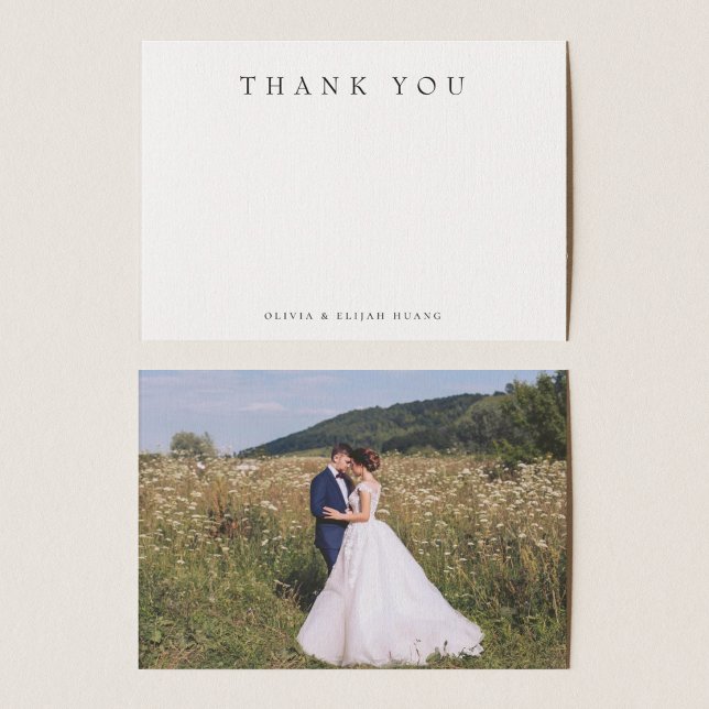 Simple Modern Thank You Note Card (Creator Uploaded)