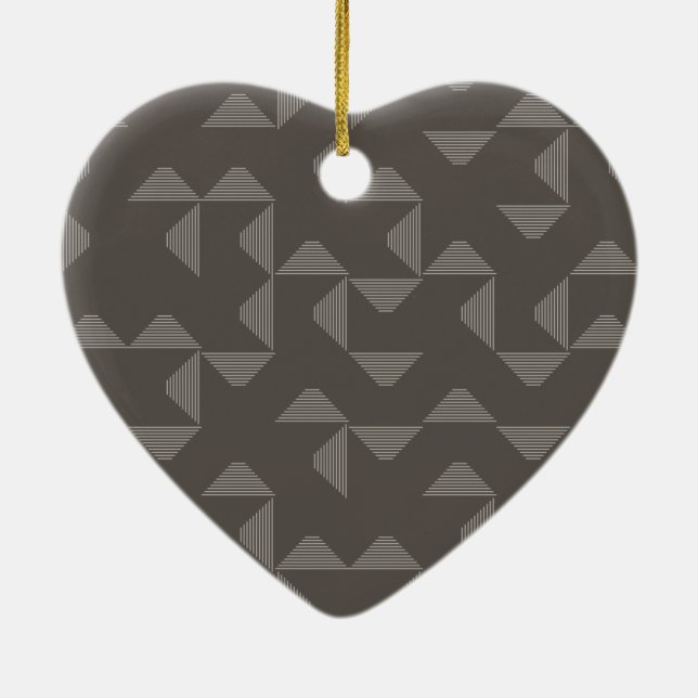 Simple, modern, trendy geometric graphic pattern ceramic ornament (Back)