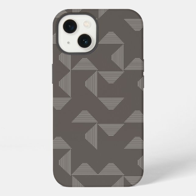 Simple, modern, trendy geometric graphic pattern iPhone case (Back)