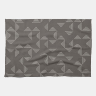 Simple, modern, trendy geometric graphic pattern kitchen towel