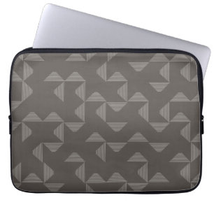 Simple, modern, trendy geometric graphic pattern laptop sleeve