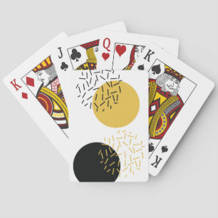 Simple, modern, trendy urban geometric graphic art playing cards