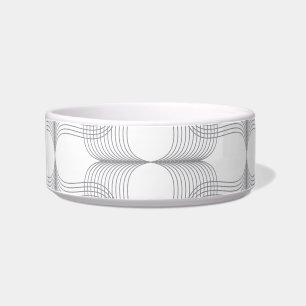 Simple, modern, trendy wavy graphic design pattern bowl