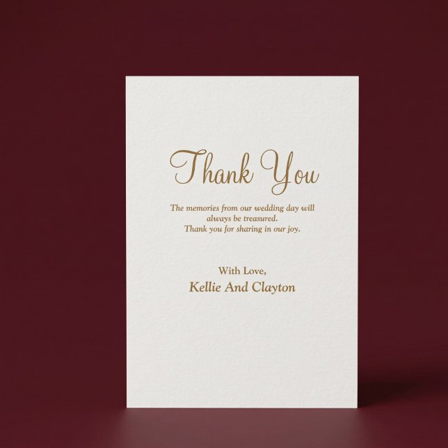 Simple Modern Type Thank You Card (Creator Uploaded)