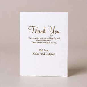 Simple Modern Type Thank You Card