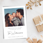 Simple Modern Typography Custom Greeting Photo Holiday Card<br><div class="desc">Simple Modern Typography Custom Greeting Photo Holiday Card</div>