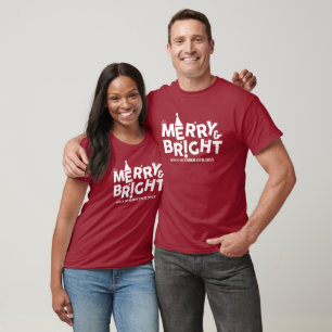 Simple Modern Typography Happy Christmas Party T-Shirt