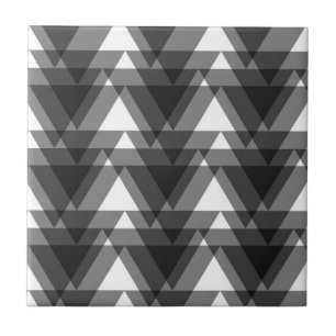 Simple, modern, urban, bold transparent triangles tile