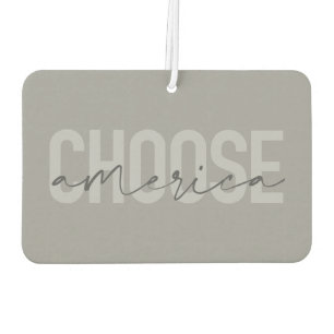 Simple, modern, urban cool design Choose America Air Freshener