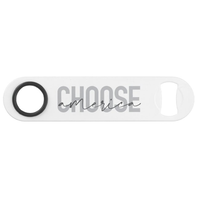Simple, modern, urban cool design Choose America Bar Key (Back Horizontal)