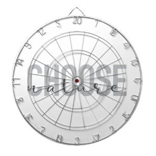 Simple, modern, urban, cool design Choose Nature Dartboard
